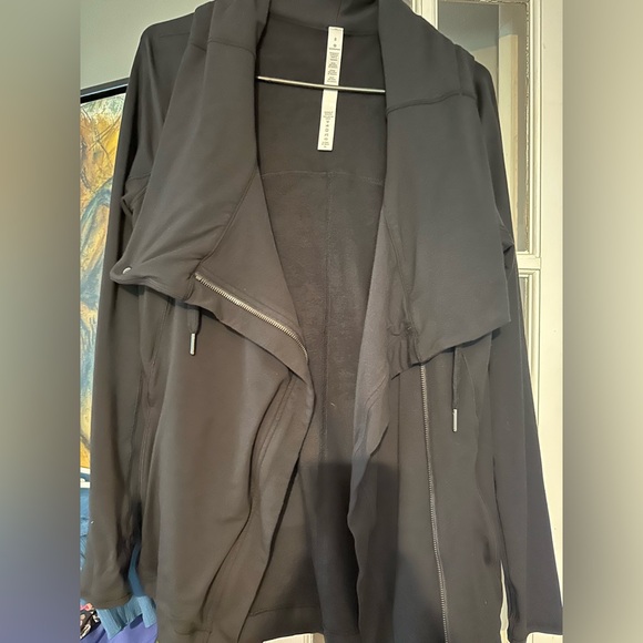 Lululemon Jacket Womens Easy Wrap Cowl Workout Jacket - Size 8 - Picture 1 of 5